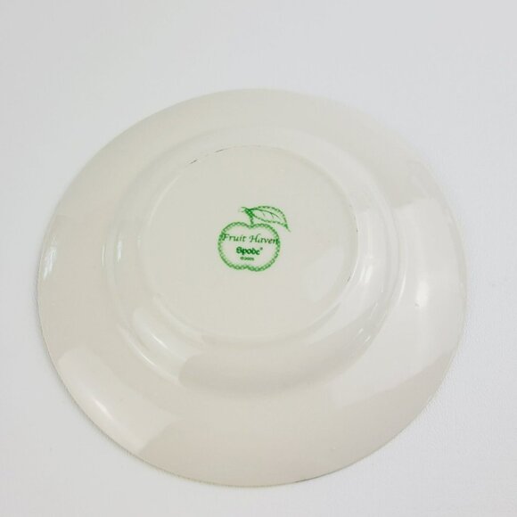 Spode Fruit Haven Bread Plate Butterfly Bee Fruit & Leaves, Fall Autumn Dishes - Picture 9 of 13